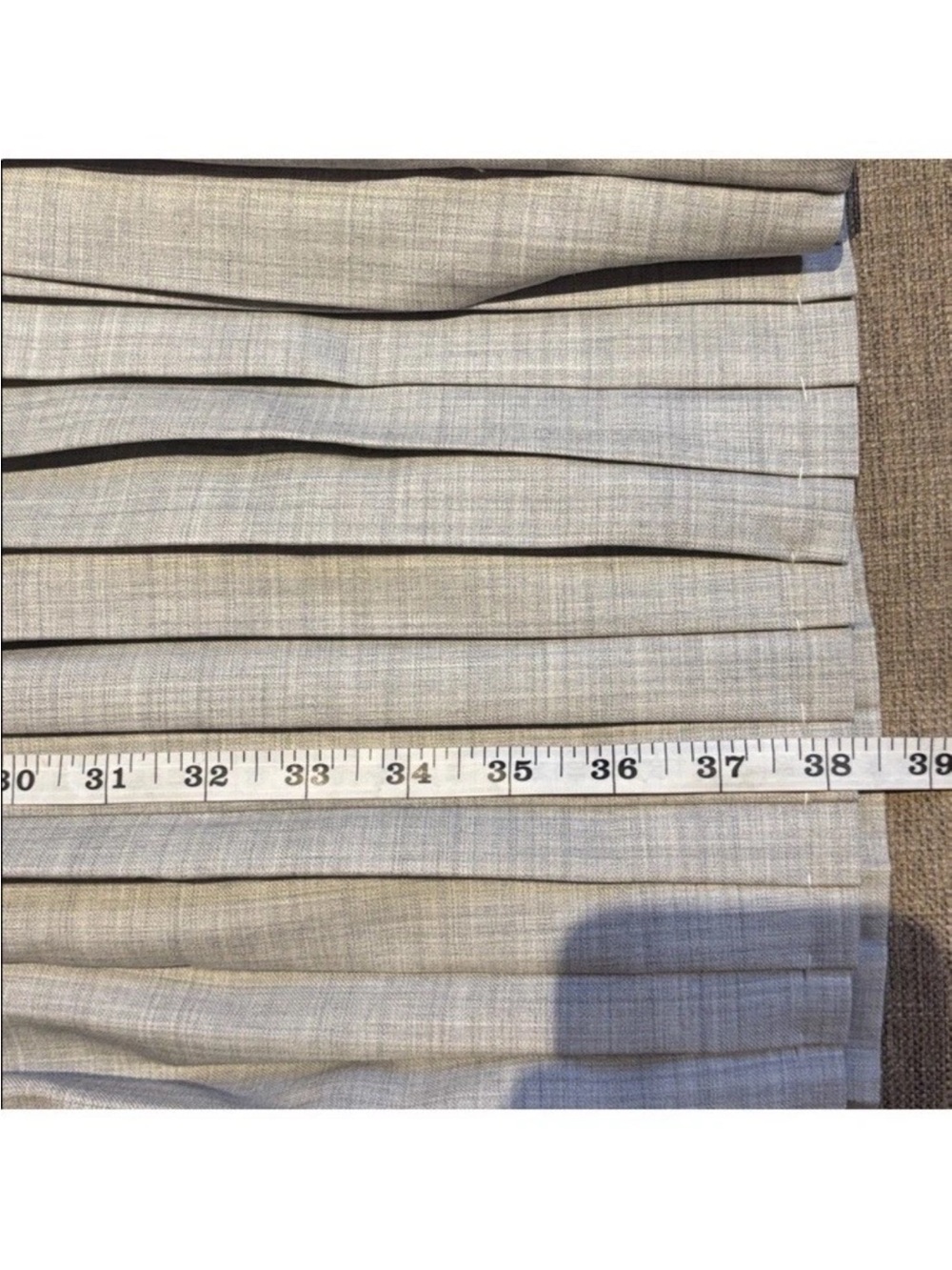 J.crew super 120s 9am dress in grey Gray Pleated Blogger Fav Rare Size 0 NWOT - Picture 6 of 8